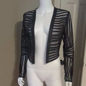 Charlotte Russe Black Mesh Jacket
